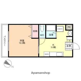 スマイルN30【305号室】の間取り