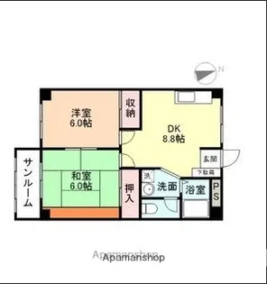グリーンヒルズ【1階】の間取り