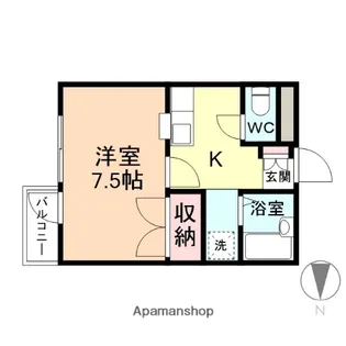 ムーブルミウラ【3階】の間取り
