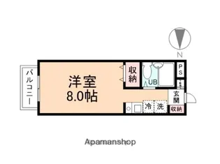 エソール五福【1階】の間取り