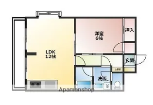 メゾン ドゥ ヴァン上赤江【4階】の間取り