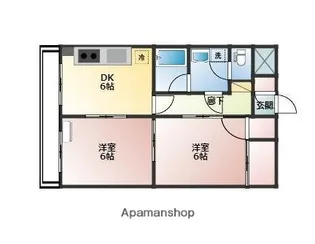 メゾン・ドゥ・ヴァン上赤江【4階】の間取り