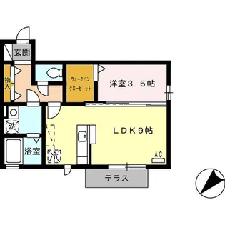 グラン ルミエール D棟【1階】の間取り