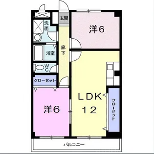 ウインドスクエア【2階】の間取り