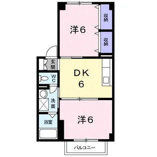 ブルーリオン【2階】の間取り
