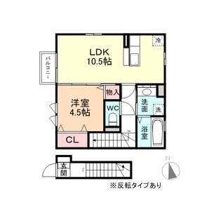 リシェス・オカザキⅥ【2階】の間取り