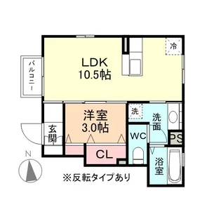 リシェス・オカザキⅥ【1階】の間取り