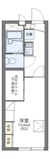 レオパレスハイツファースト【101号室】の間取り
