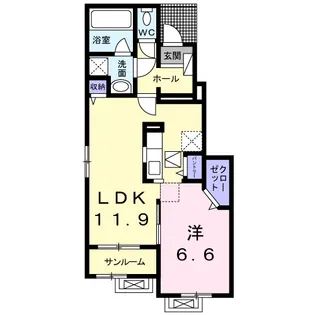 シェーン・プラッツ【1階】の間取り