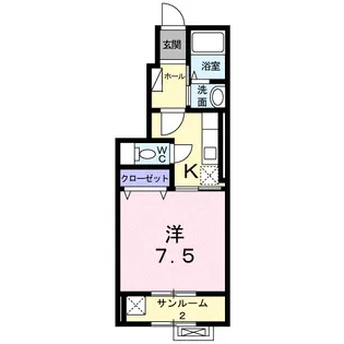 パルム・シャドー【1階】の間取り