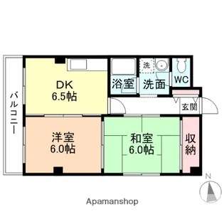 富山県富山市旅籠町【マンション】の間取り