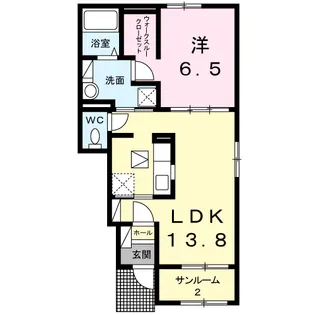 ポライトⅠ【1階】の間取り
