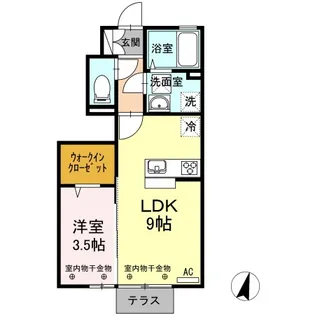 マスターテラス【1階】の間取り