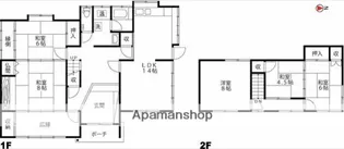 富山県富山市中間島1丁目【一戸建】の間取り