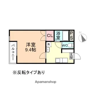 フェリオ五福【1階】の間取り