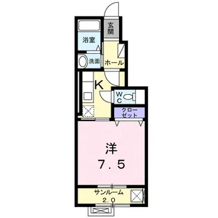 ハウス フリーデ【1階】の間取り