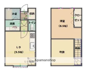フェリーチェ・チェバーロ【103号室】の間取り