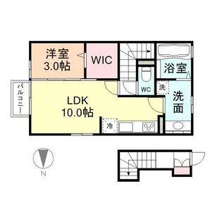 グランジュール【2階】の間取り