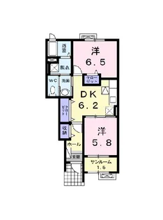 シェーン・ドルフⅡ【1階】の間取り