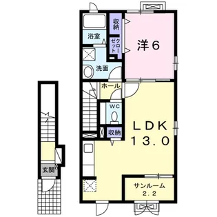 パークメゾン【2階】の間取り