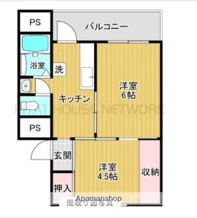 サクラハウス桜谷【1階】の間取り