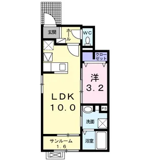 アッピア【1階】の間取り