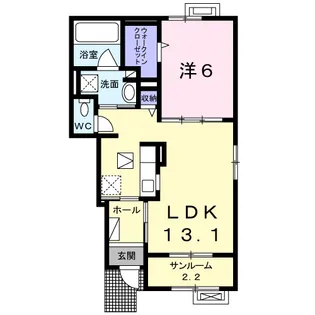 ロハス Ⅲ【1階】の間取り