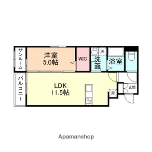 CENTRAL FIELD【3階】の間取り