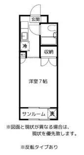 1Kの間取り画像