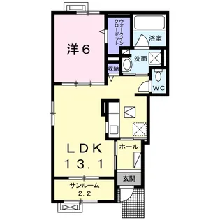 エレガント【1階】の間取り