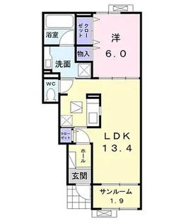 ニューバンブスⅣ【1階】の間取り