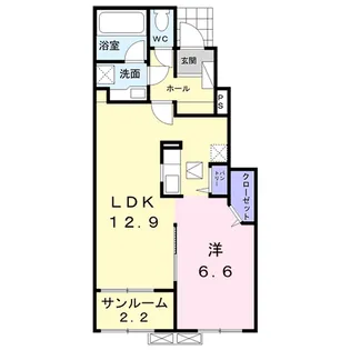 コンフォルト【1階】の間取り