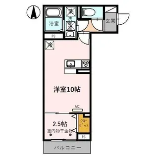 ドエル23【108号室】の間取り