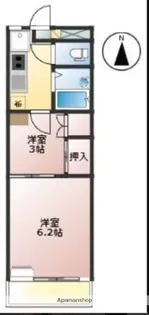 メゾン八尾【3階】の間取り