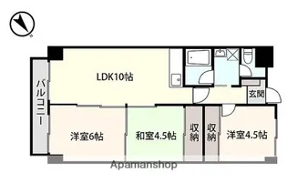 アシスト第8富山マンション【1階】の間取り