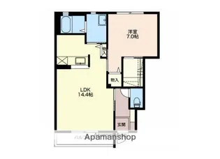 シャルマン小杉A【1階】の間取り