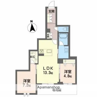 グレイス清水町【102号室】の間取り