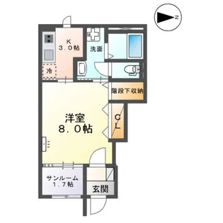 RE.BELL奥井町【1階】の間取り