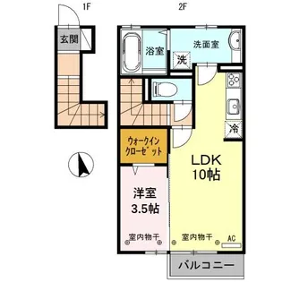 RUSCELLIA(ルシェリア)【2階】の間取り
