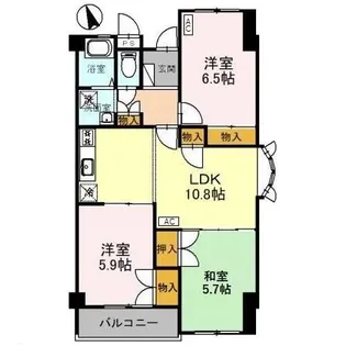メゾン中村【2階】の間取り