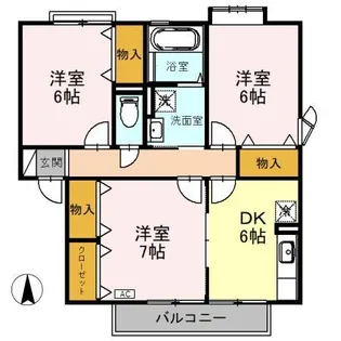 アザレアパーク J【2階】の間取り