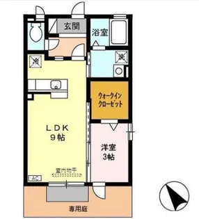 カーサリベルテ【1階】の間取り