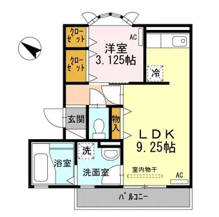 アイリス・ハイツ【1階】の間取り
