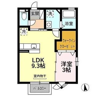 アスターハイツ【1階】の間取り