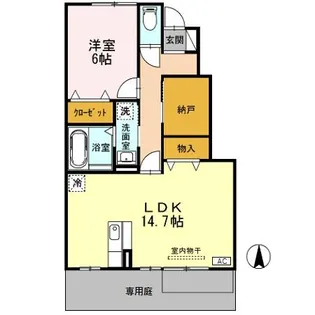 グリーン ノエル A棟【1階】の間取り