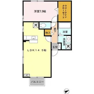 ドゥ・プランタン【2階】の間取り