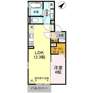 アネーロ【1階】の間取り