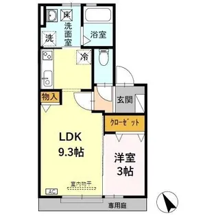 HOUSEたんぽぽ【1階】の間取り