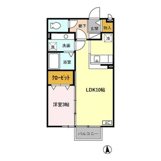 プルミエールA【2階】の間取り