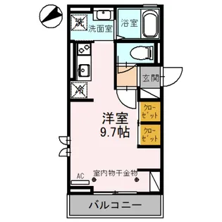 クラリス【2階】の間取り